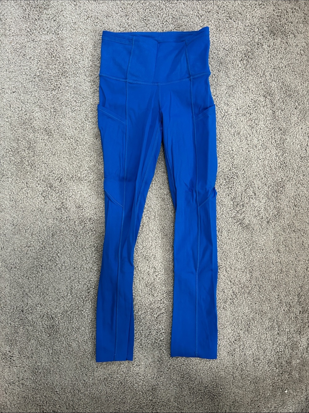 lululemon athletica Bright Blue High-Waist Leggings Read Description!